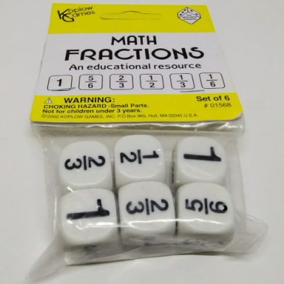 Kit de 6 dés de fractions (2)