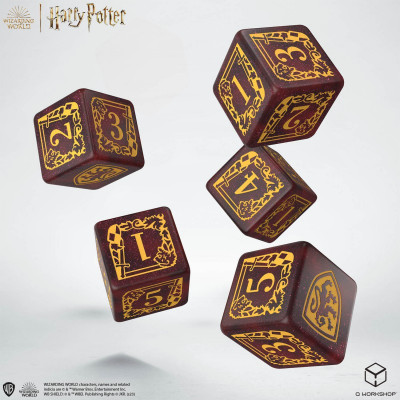 Harry Potter. Gryffindor - Dés (5d6) et pochette