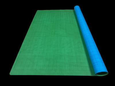 Megamat™ réversible bleu et vert - carrés 1"
