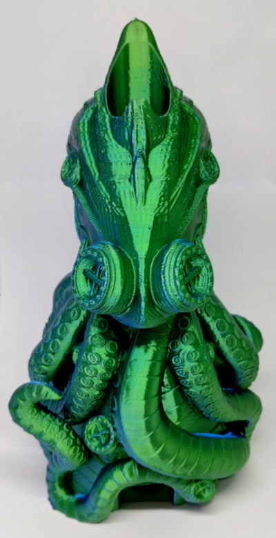 Tour de dés: kraken infernal - vert et bleu luisant